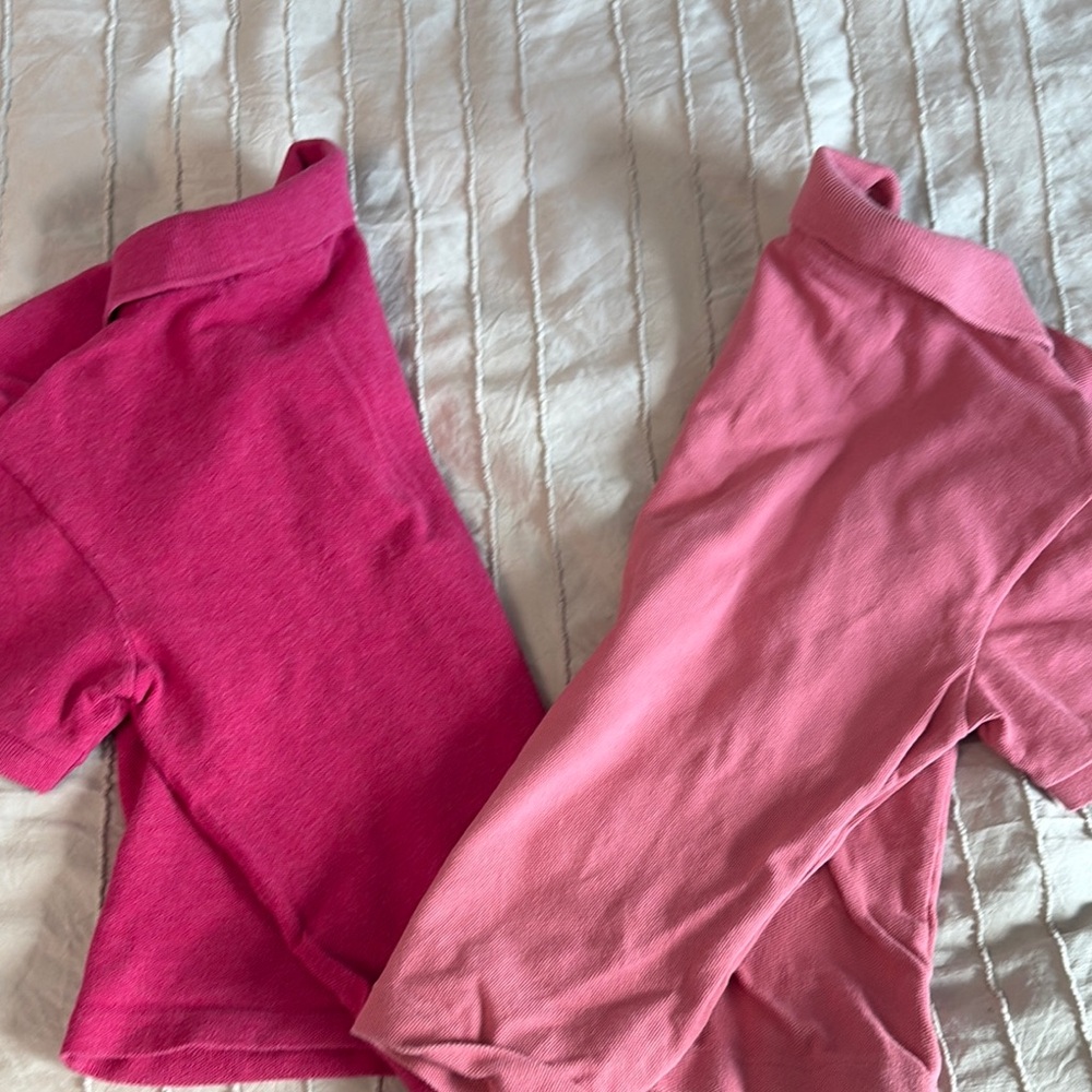 Lacoste Kids Polo Shirt Set - Pink and Red - Picture 4 of 4